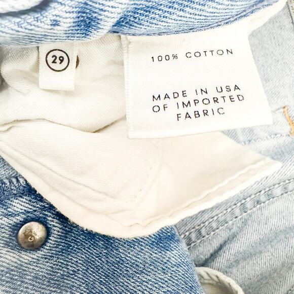 GRLFRND Karolina A Little More Love Straight Leg Light Wash Denim Jeans Size 29 - Picture 6 of 9